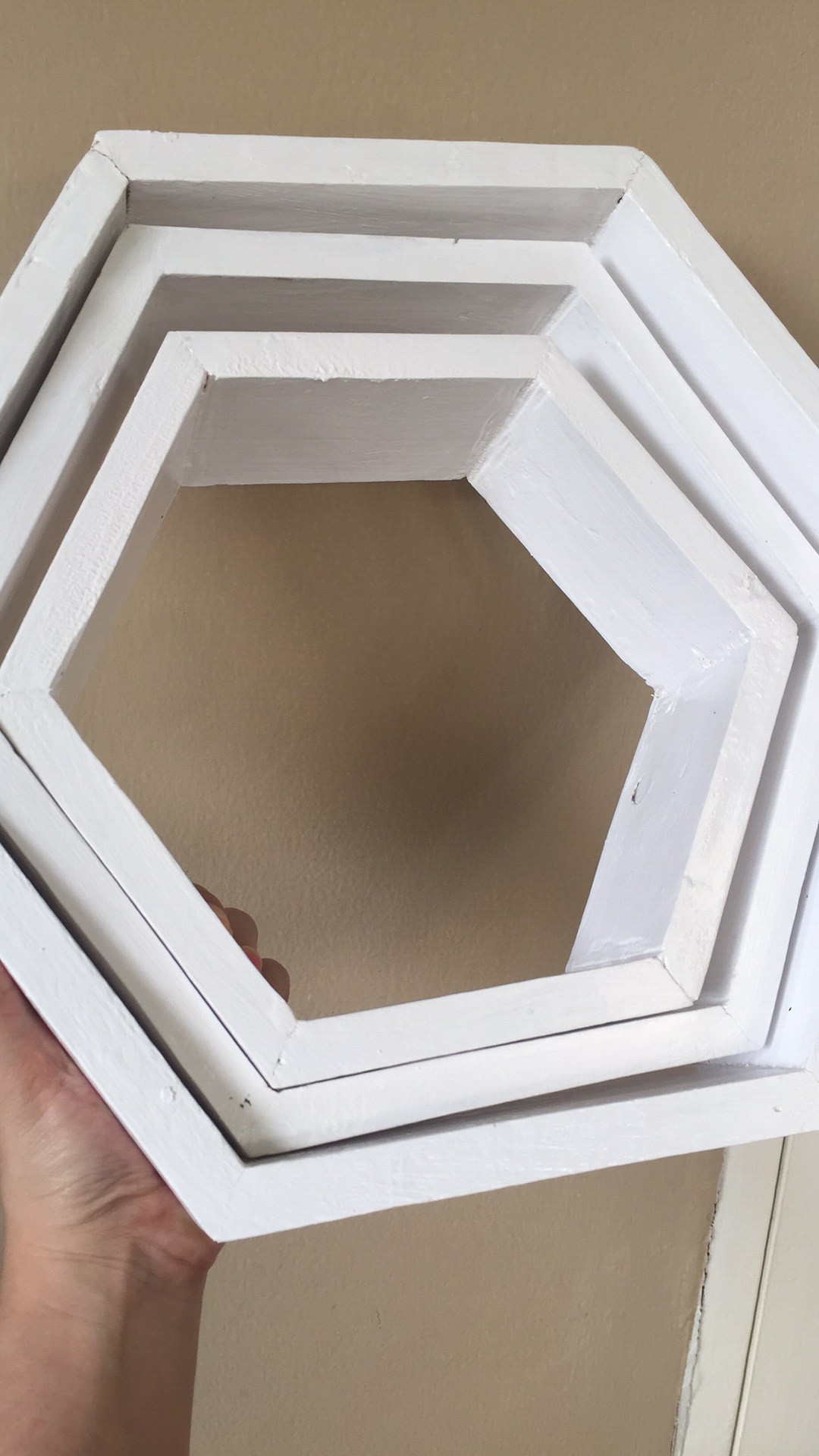 Promo Rak Hexagonal Set Hiasan Dinding Kayu Rak Kayu Heksagonal Dekorasi Rumah Cafe Kantor Eo