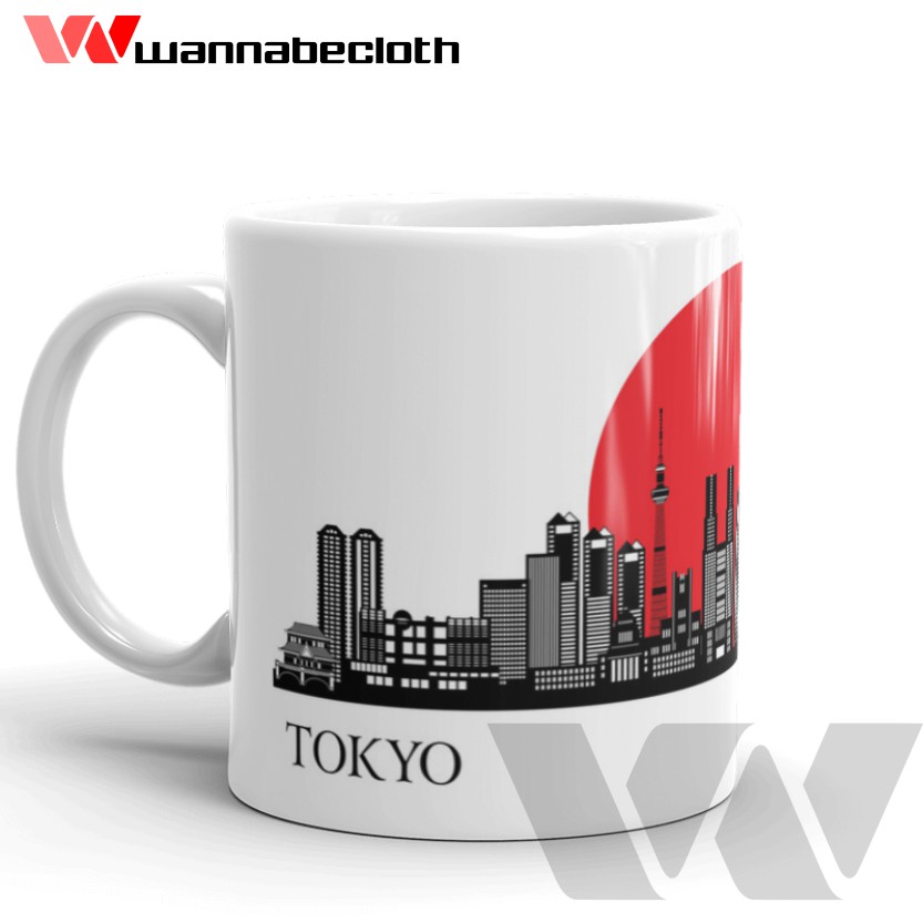 Gelas Tokyo Japan Jepang Mug Tokyo Japan Jepang Kado Hadiah Gift Souvenir Tokyo Japan Jepang v1