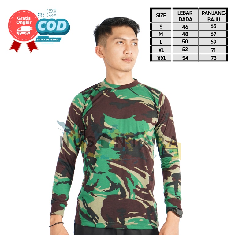 Tni Loreng Tentara Kaos Doreng Tni Katun Double Malvinas Baju Tni Seragam Tni AD AU AL Kostrad Abri
