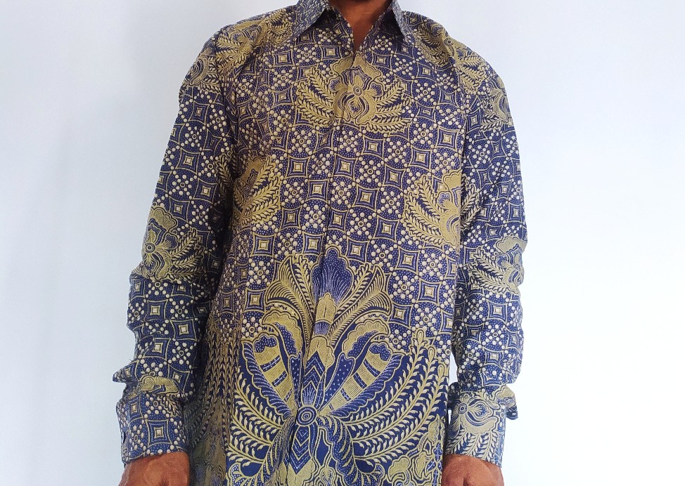 Sultan Cabut Warna Kemeja Batik Pria Katun Cabut Full Furing