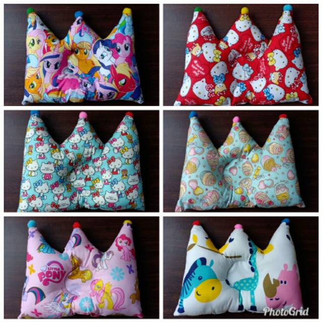 Bantal baby mahkota uk 30x25cm