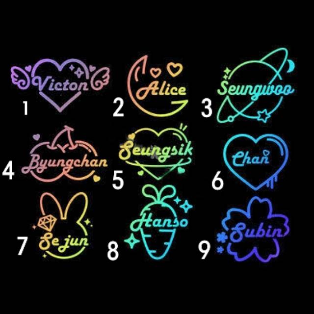 

Victon sticker hologram (bisa request nama lain)