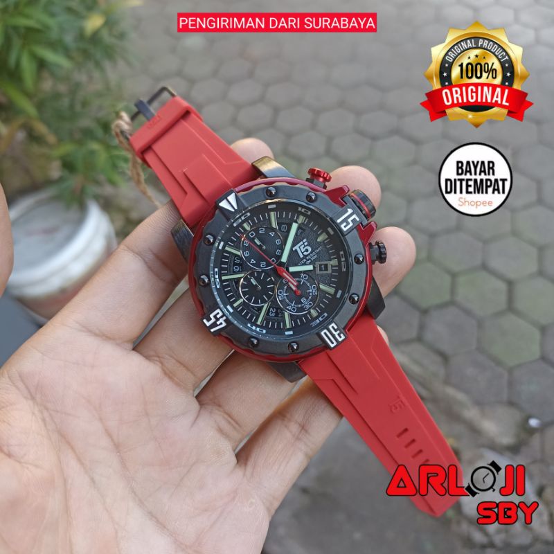 JAM TANGAN PRIA T5 H 3757 CHRONO SPORT ORIGINAL TAHAN AIR || T5 H3757