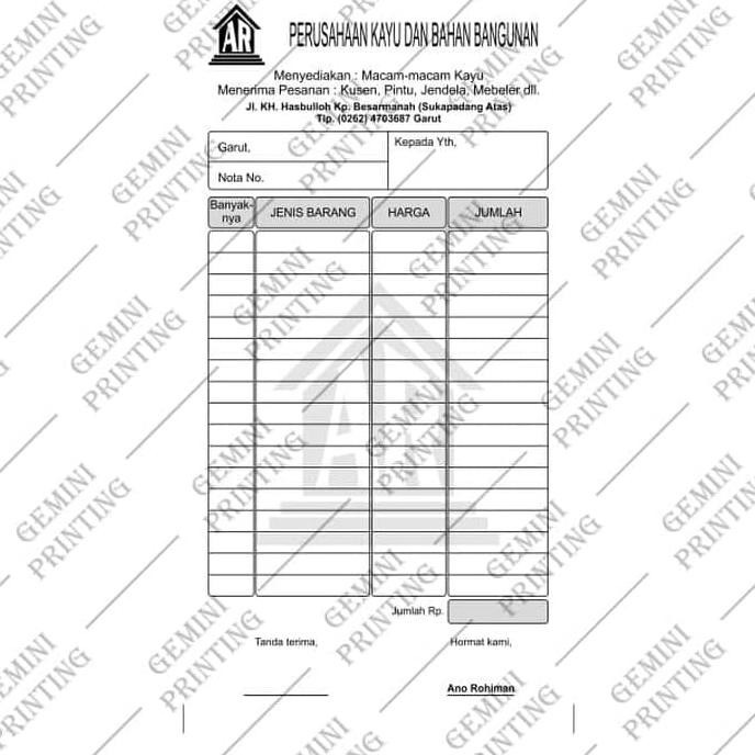 

BARANG BARU Paket Murah Stempel dan Nota - 2 rangkap ( custom ) + nomerator - 2 warna stempel