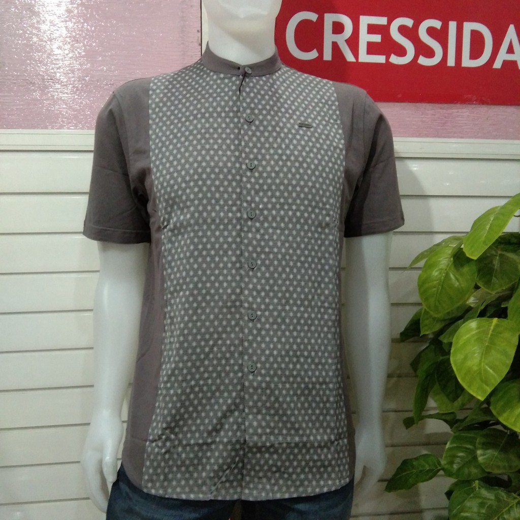 gof CRESSIDA MMRJK.901030 BAJU KOKO PRIA REGULAR Kemeja Casual Kemeja Lengan Pendek