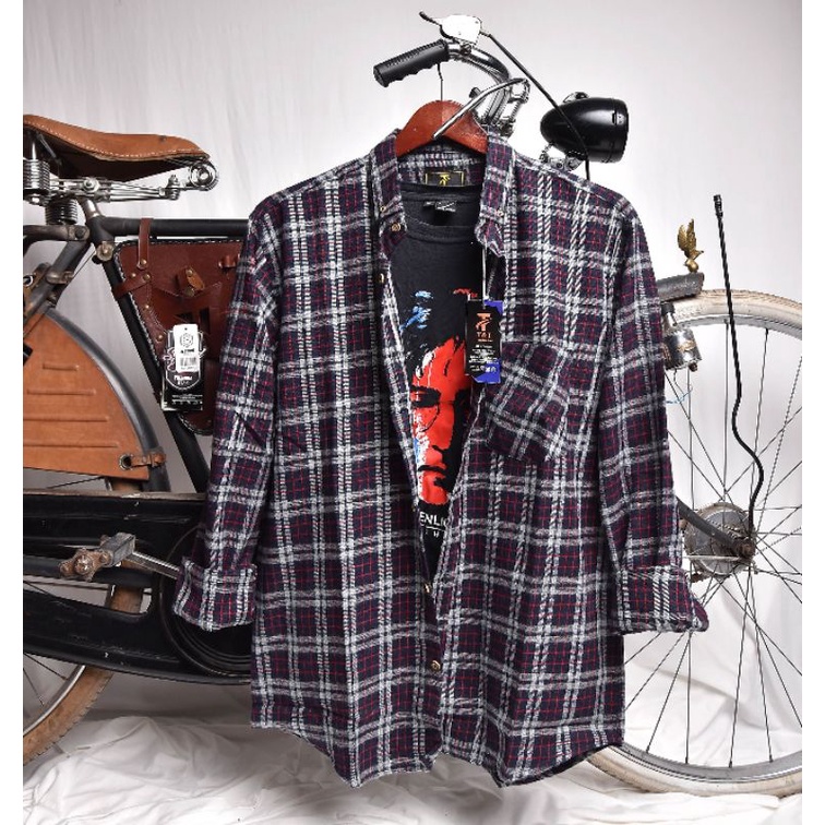 flanel jumbo lengan panjang pria XXL-XXXL-XXXXL - flanel jumbo lengan panjang pria terbaru