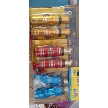 Foot step belakang variasi universal (semua motor) ,step belakang variasi Astech merah kuning biru