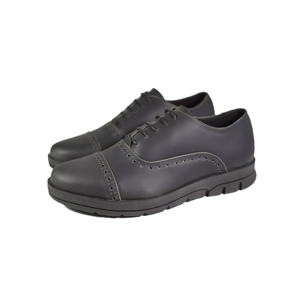 TOMFORD BLACK |FORIND x BARNUM| Sepatu Kulit Formal Klasik Classy Captoe Simple Pria/Cowok - Oxford
