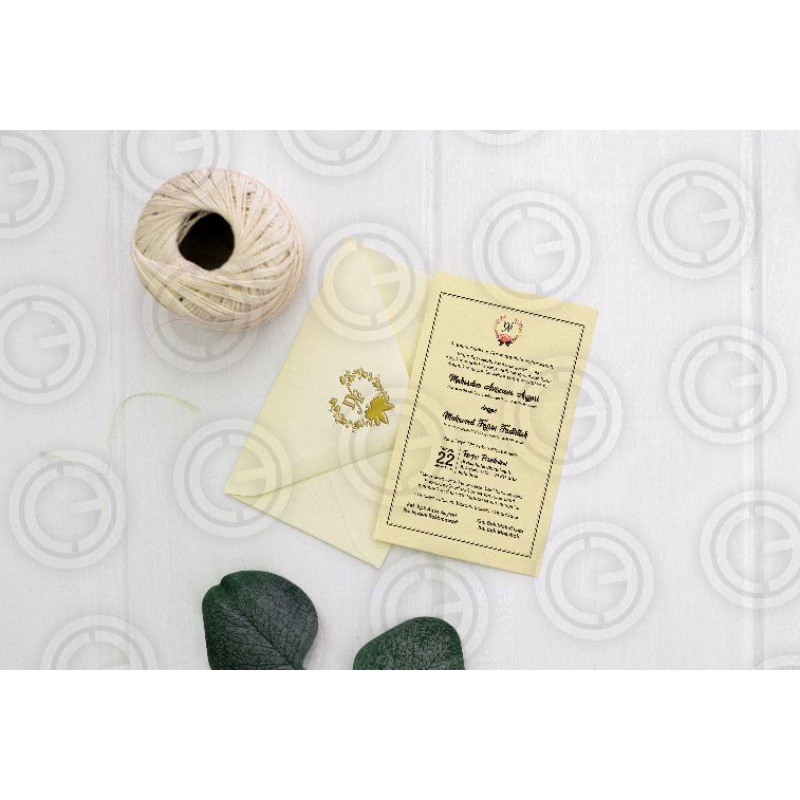(MODEL AMPLOP CUSTOM DESIGN) UNDANGAN PERNIKAHAN/WEDDING INVITATION