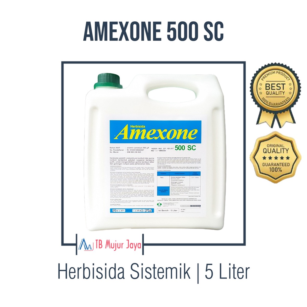 Herbisida Sistemik Amexone 500 Sc 5 Liter