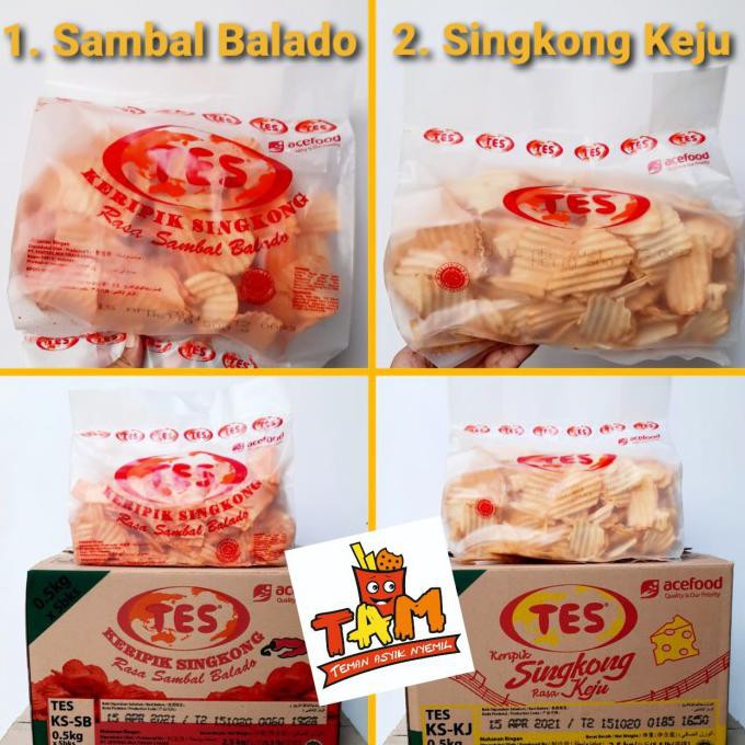 

READY BAYAR DITEMPAT Keripik Singkong TES Spesial 500 Gram - Tam Snack - Singkong Keju SALE Kode 755