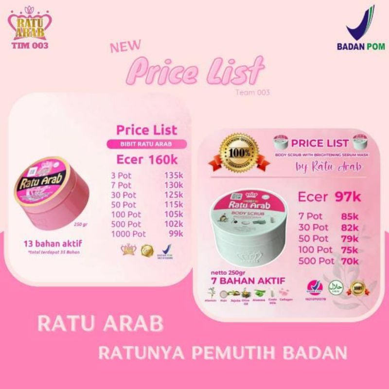 scrub ratu arab