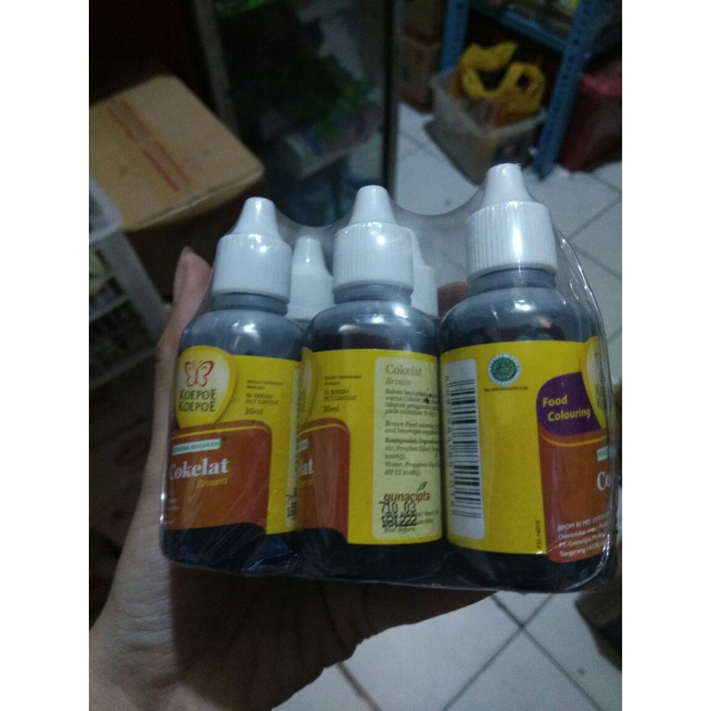 PEWARNA MAKANAN KOEPOE-KOEPOE 30 ML ISI 6