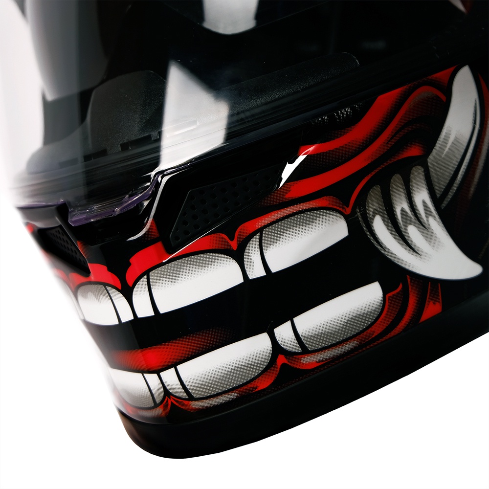 NJS ZX-1 BARONG Hitam Gloss/Doff - Helm Full Face-4