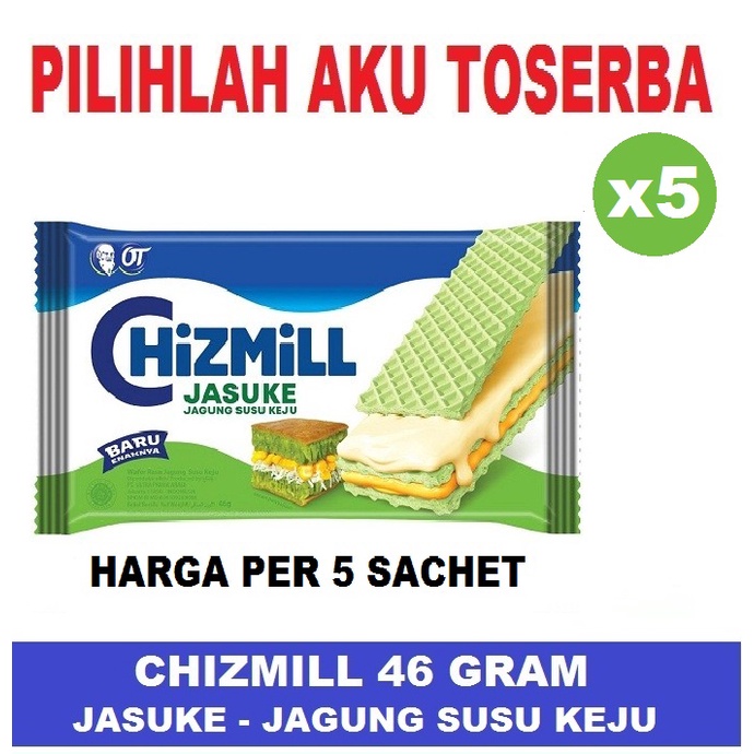 CHIZMILL WAFER JASUKE 46 gram - ( HARGA PER 5 SACHET )