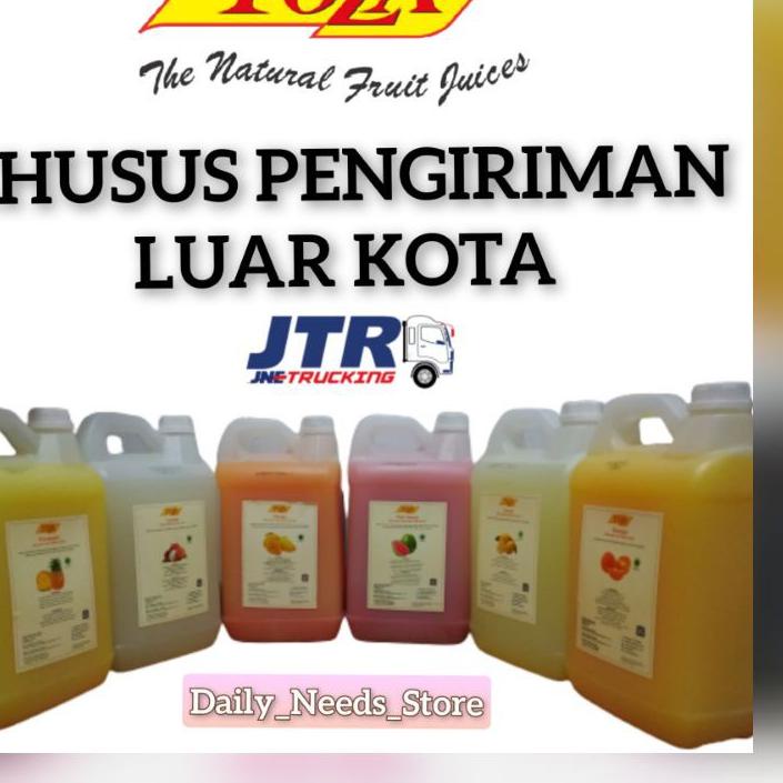 

Awas!!! TOZA JUS / JUICE 5 LITER (KHUSUS LUAR KOTA) | Termurah | Terbaik | Original