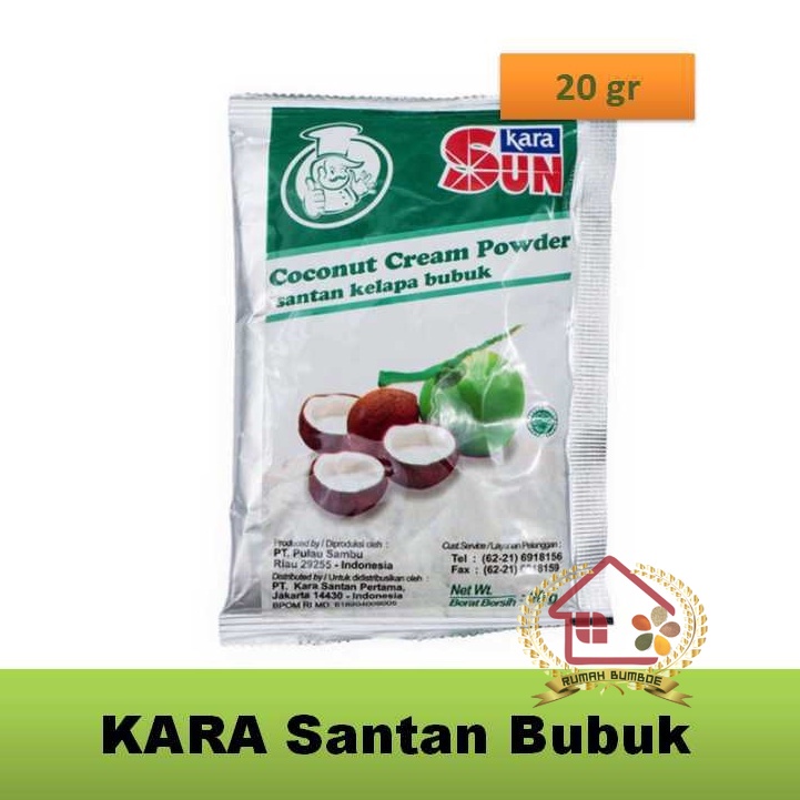 

(20 gr) SUN KARA BUBUK Santan Instant Bubuk Sachet