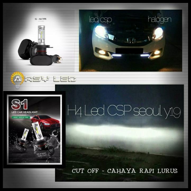 Lampu Led Utama Mobil H4 Hi/Lo Csp S1 Calya Sigra Agya Innova Avanza