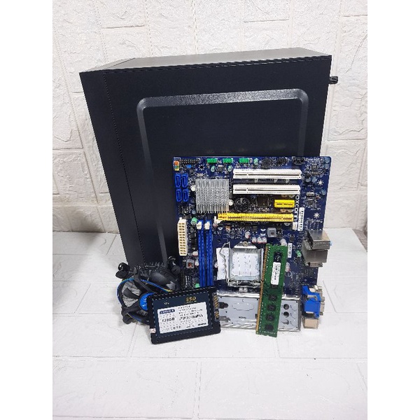 Cpu Rakitan Core i5 3470 3.3Ghz Ram 4Gb Ssd 128Gb Motherboard H61 Foxcon Windows10