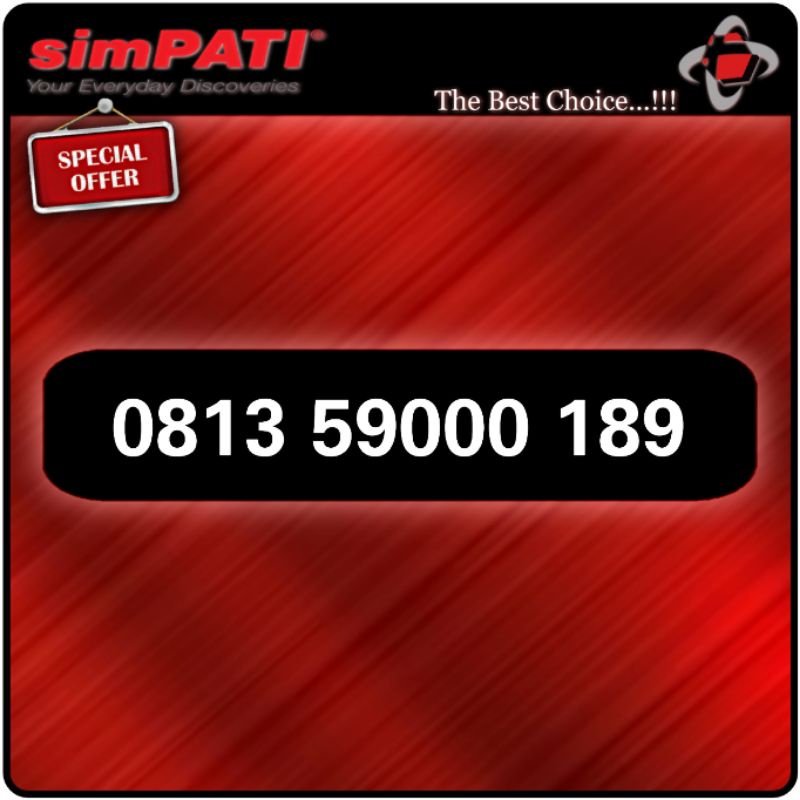 Nomor cantik kartu perdana telkomsel simpati 4g lte 189