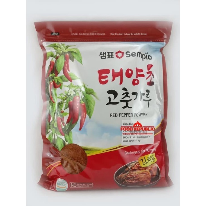 

Diskon Gochugaru Kasar Korea 1 Kg / Bubuk Cabe Korea Sempio Untuk Kimchi Terlengkap
