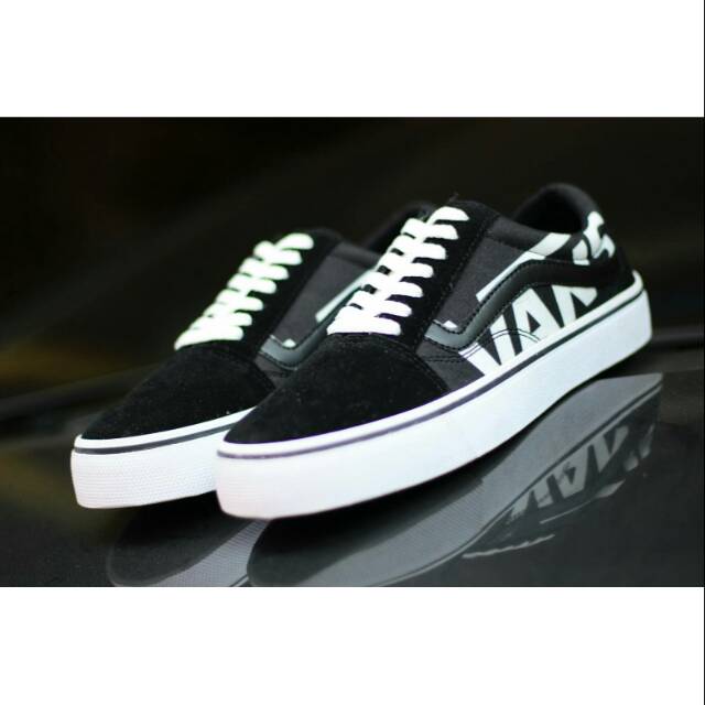 Siap Kirim Sepatu Vans OldSkool Bw N All White Sket Sekolah Olahraga Santai