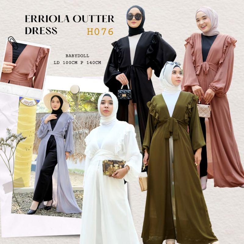 ERRIOLA OUTER DRESS / OUTER / LONG OUTER / DRESS TERBARU / DRESS KONDANGAN