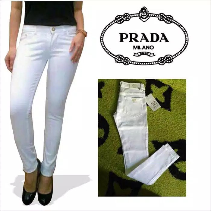 TERLARIS  CELANA JEANS PUTIH WANITA PANJANG / CELANA SKINY CELANA TERKINI