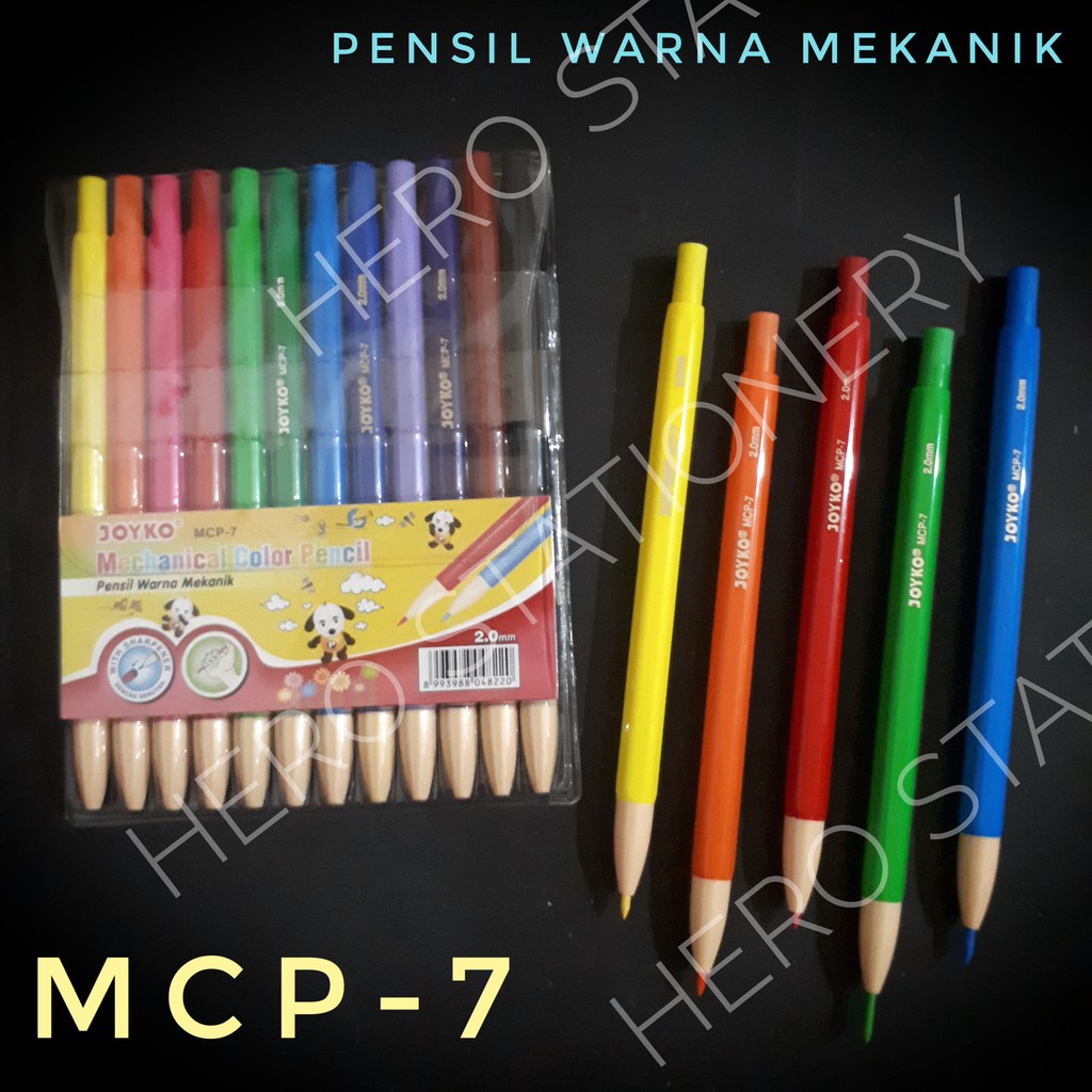 

YUH Pensil warna mekanik joyko 12 warna MCP-7