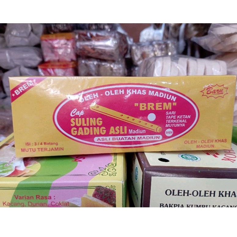 

Brem Suling Gading oleh oleh khas Madiun sari tape ketan