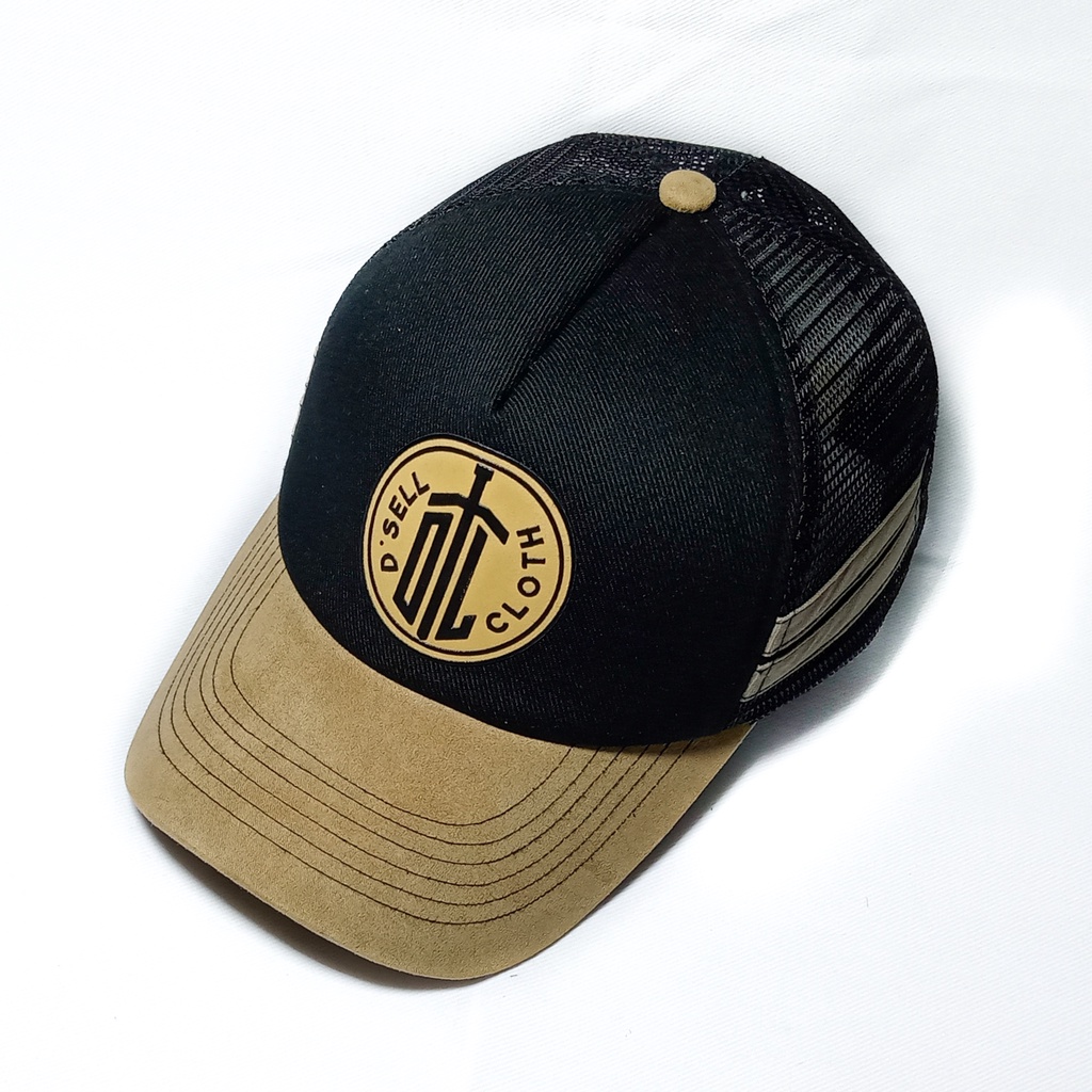 Topi jaring hitam /Topi premium /Topi distro /Topi original/Topil Trucker Caps Topi Pria Jaring Topi