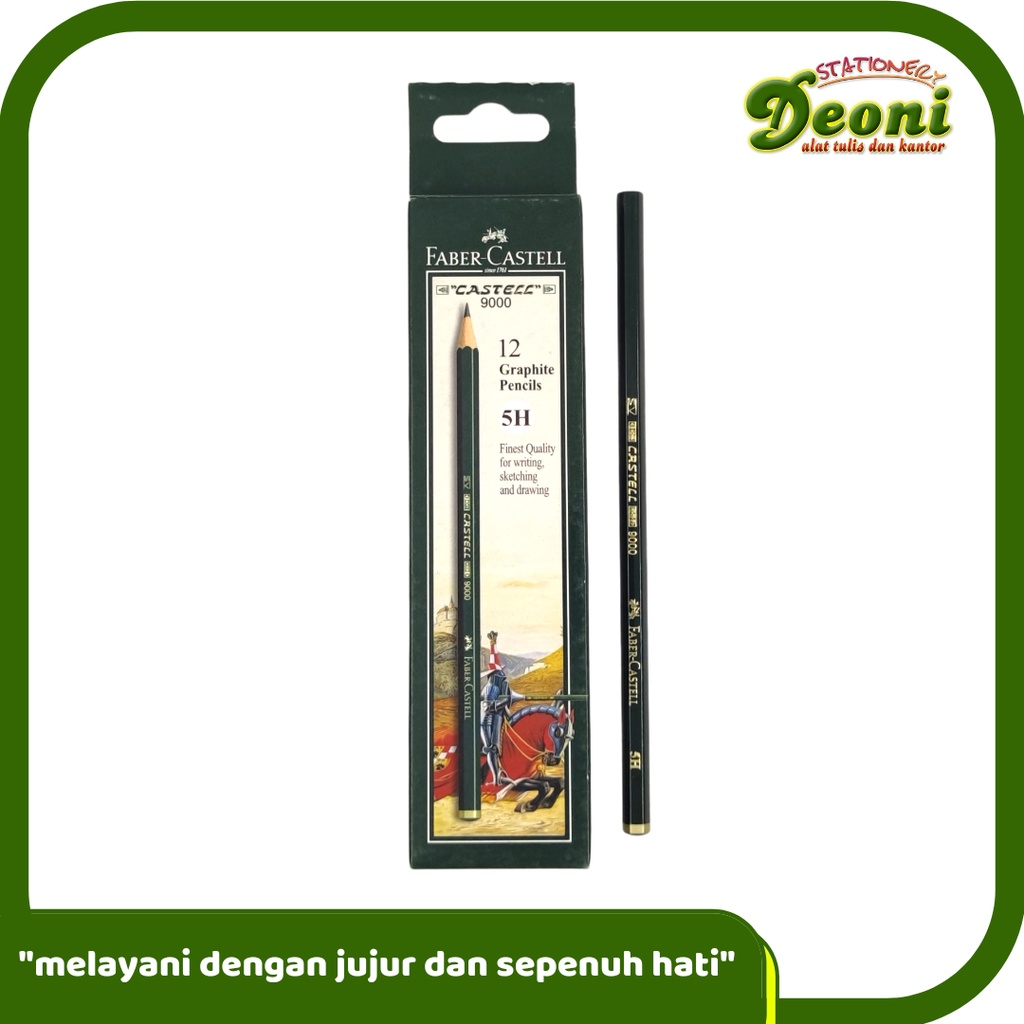 

FABER-CASTELL Castell 9000 Pencil 5H Pensil 12pcs