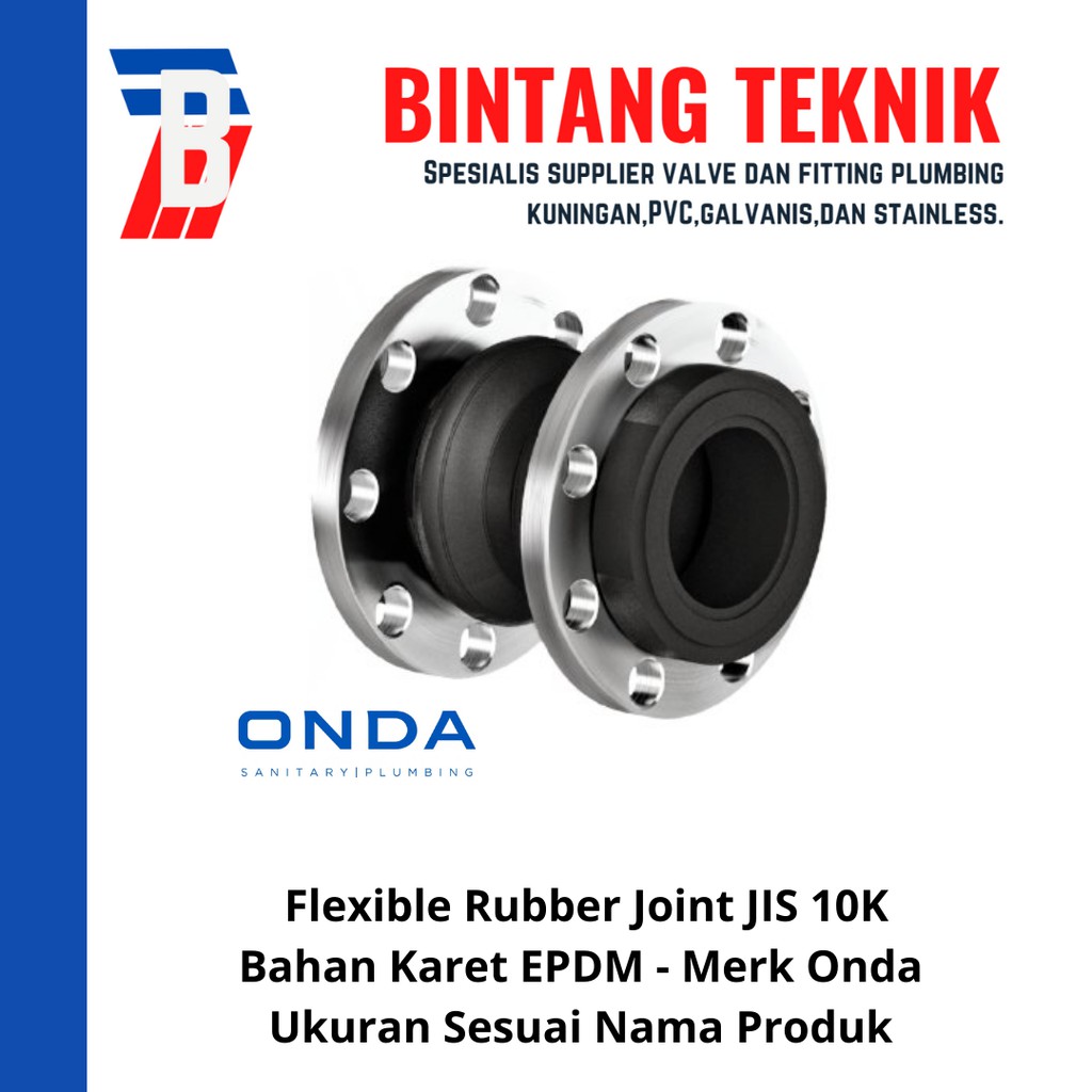 Jual Flexible Rubber Joint Inch Onda Jis K Shopee Indonesia