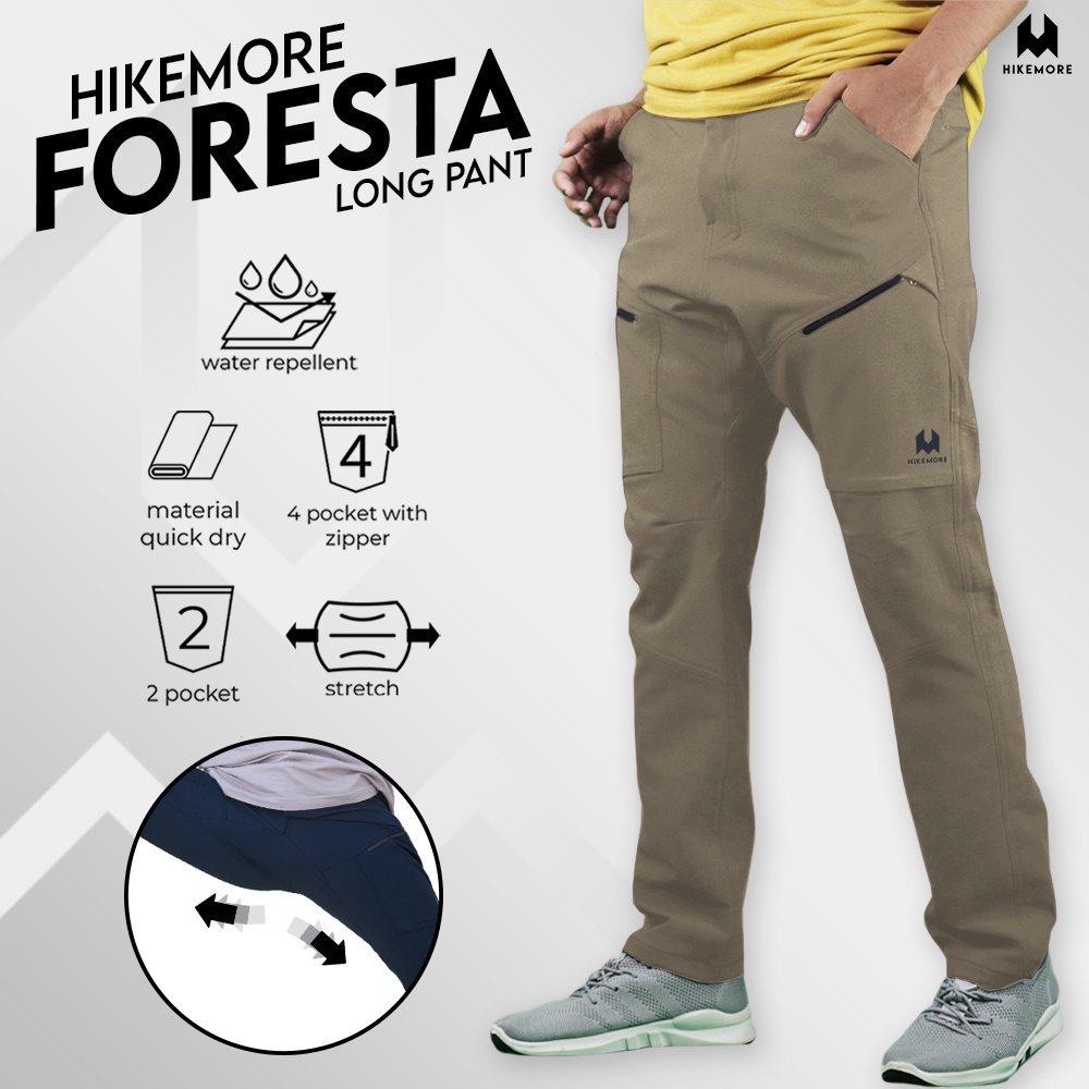 Hikemore Foresta Celana Panjang Gunung Outdoor Cargo Quickdry Dry Fit Stretch Original