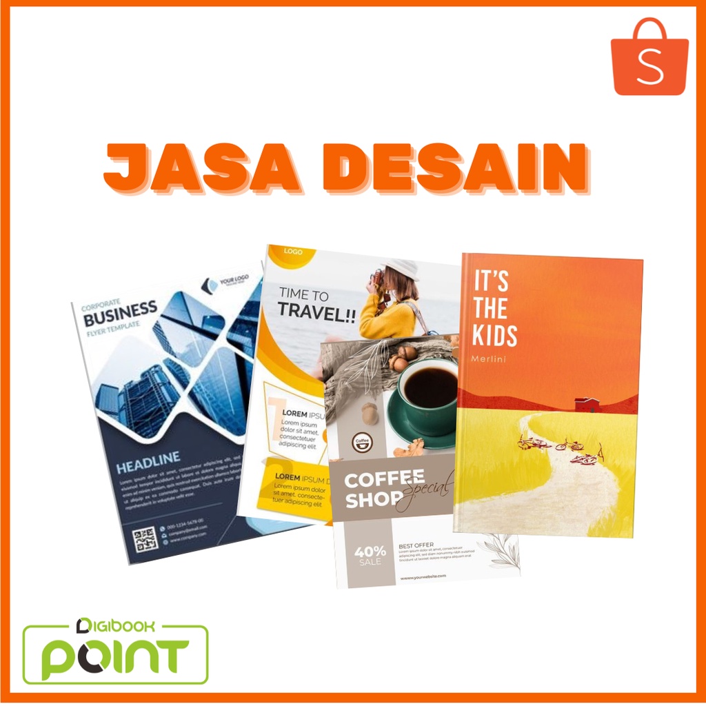 Jual Jasa Desain Untuk Poster Pamflet Brosur Logo Cover Buku Shopee Indonesia 7999