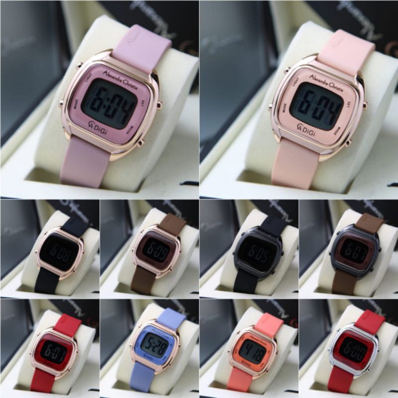 JAM TANGAN WANITA ALEXANDRE CHRISTIE AC 9335 / AC9335 DIGITAL ORIGINAL GARANSI RESMI 1 TAHUN