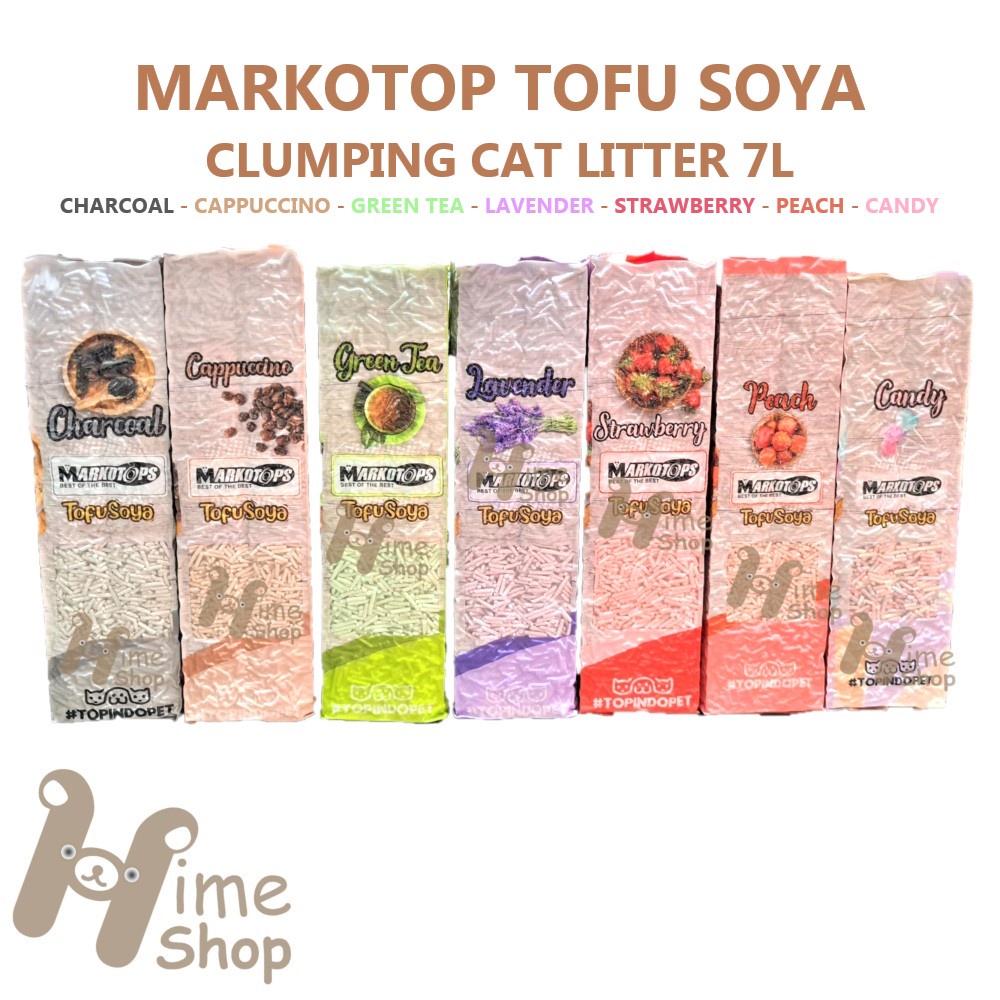 Markotops Tofu Soya Clumping Cat Litter 7L Pasir Gumpal Kucing Tahu Eco Friendly Clumping Cat Litter