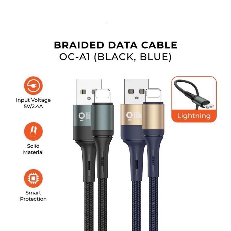 Olike Kabel Data IPhone Data Cable Oc-A1L Denim Nylon Fast Charging