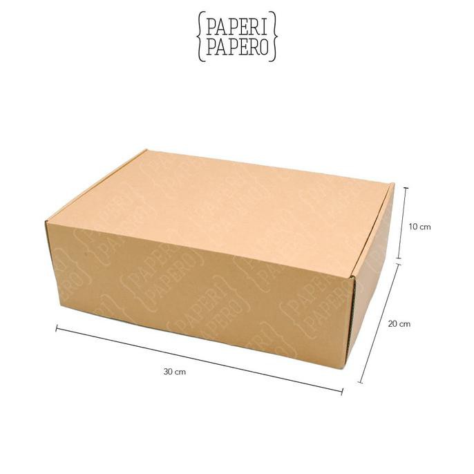 

5Fr6Dty- Box Kardus - Packaging Makanan / Pakaian / Sepatu (30 X 20 X 10) 7Tttyr6-
