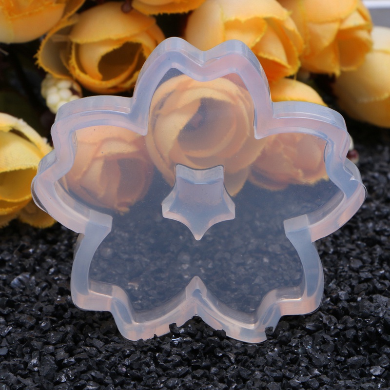 SIY  Resin Silicone Pendant Mold Sakura Ornaments Handmade Jewelry Making Tool