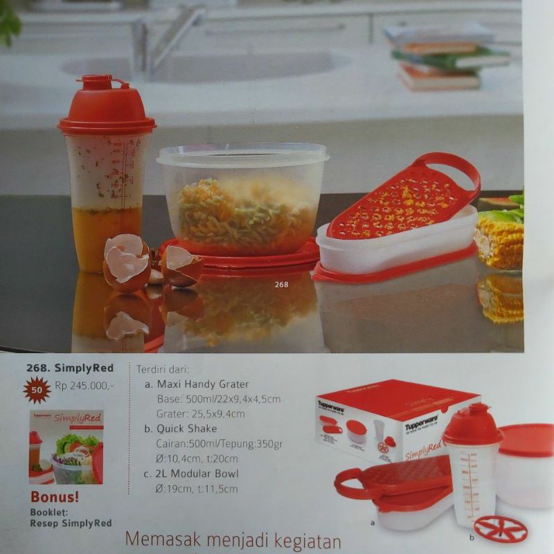 Simply Red One Set Tupperware