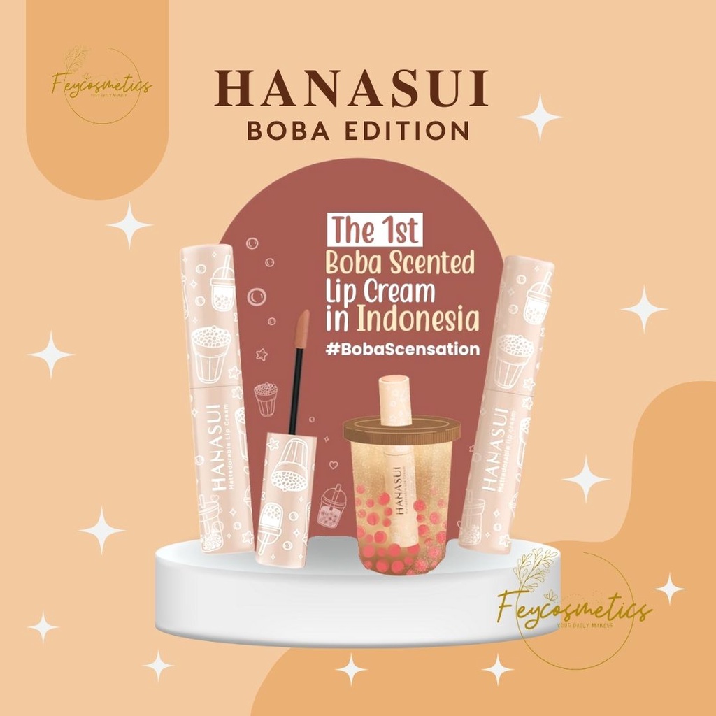 LIP CREAM HANASUI BOBA EDITION LIPSTICK