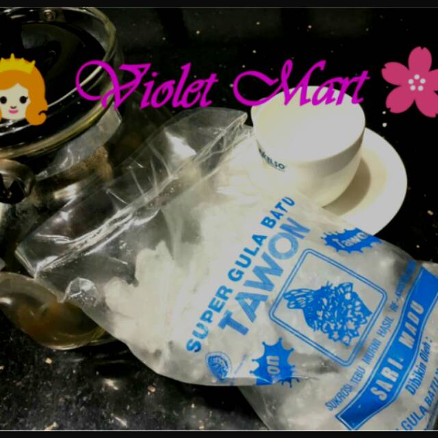 GULA BATU KRISTAL KOTAK ROCK SUGAR TAWON 250 GRAM MURAH KHAS CIREBON