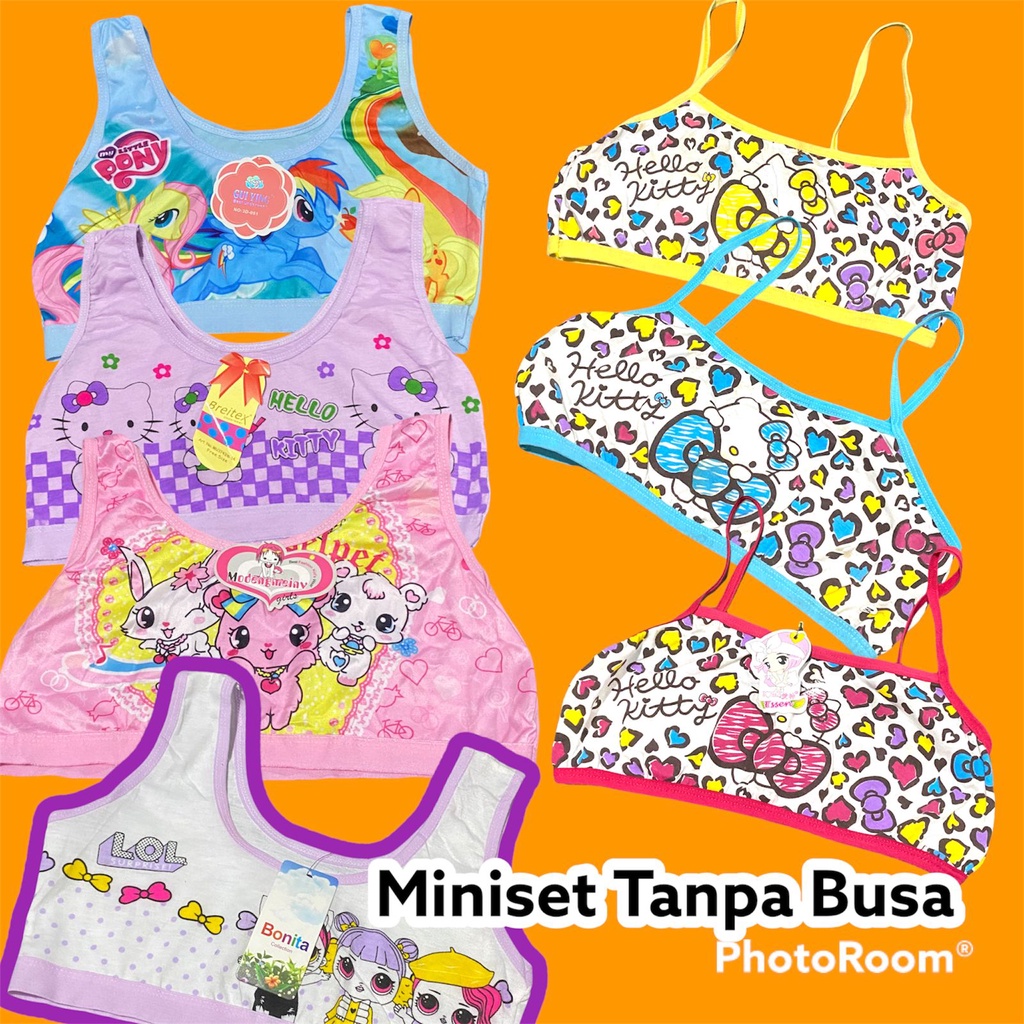 Miniset anak mini set anak perempuan cewek bh anak