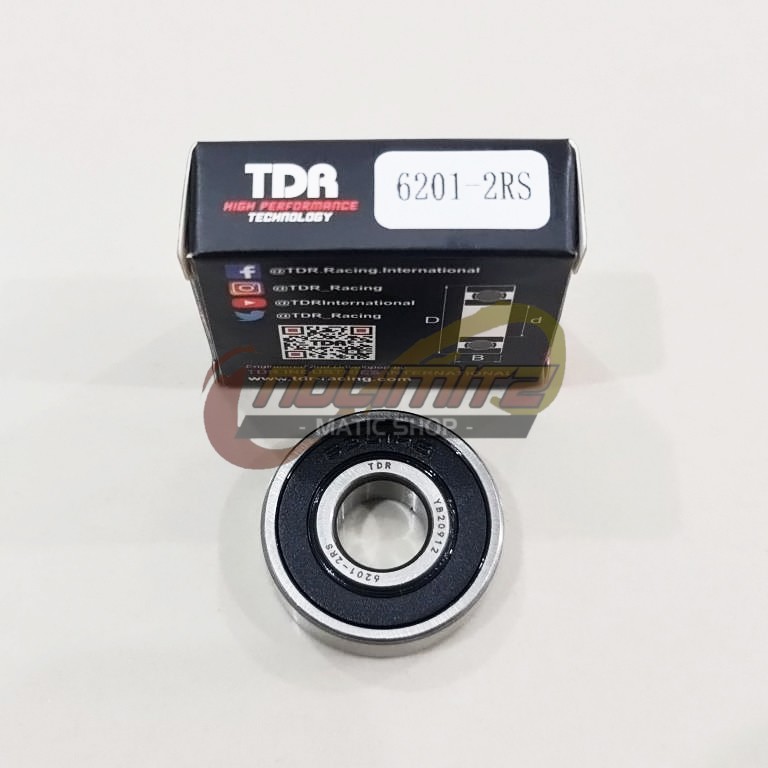 Bearing Laher Velg TDR Racing 6201 2RS Vario Beat Scoopy Spacy PCX ADV