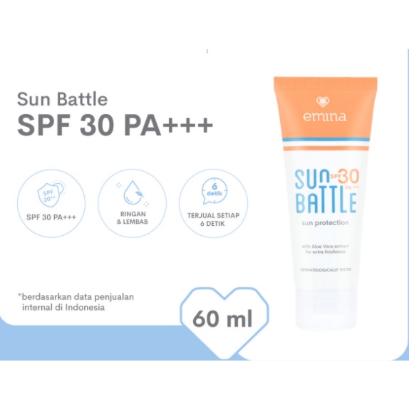 Emina Sun Protection Sun Battle Spf 30 PA+++ | Sunscreen SPF 30 PA+++