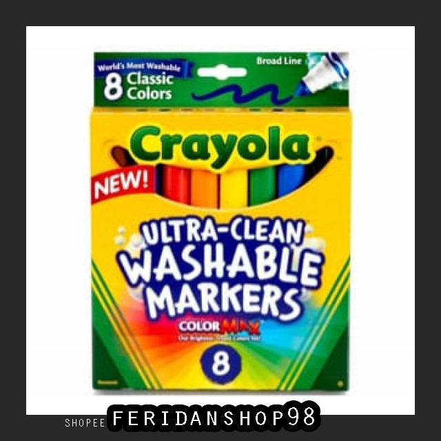 

BT653 CRAYOLA ULTRA CLEAN BEST WASHABLE MARKERS BY FERIDANSHOP98