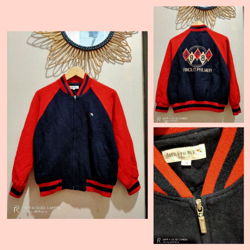 JAKET BOLA SPORTY SIZE 160/DEWASA SIZE S like new ARNOLD PALMER dll