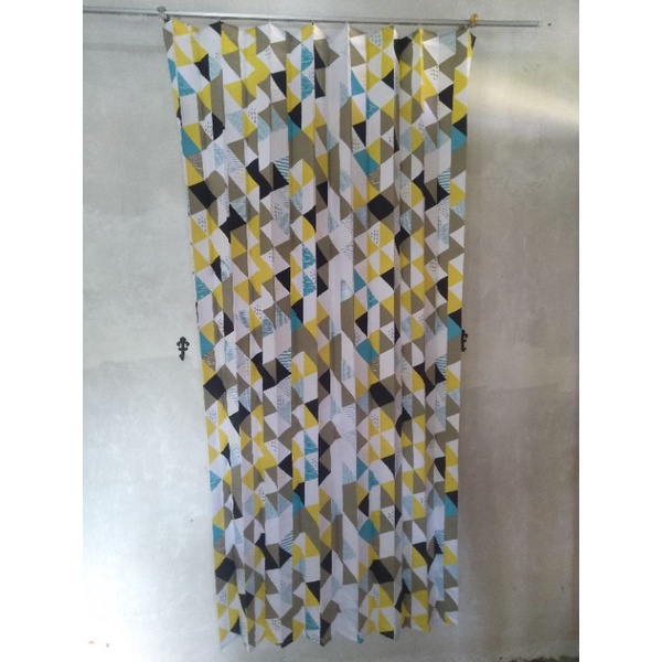 GORDEN PLISKET KAWAT S TEBAL MOTIF PIRAMID UNTUK JENDELA DAN PINTU