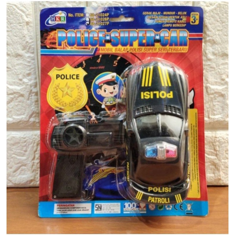 Mainan Anak Laki Laki 3 Tahun Mobil Mobilan Polisi Remot - mobil remot - mobil polisi mainan